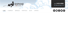 Tablet Screenshot of izanagi.com.br